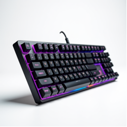 AeroKeys X7 Mechanical Full-Size Keyboard RGB Brown Switch Gray