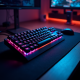 TechType V7 Gaming Mechanical Keyboard RGB Brown Switch Gray