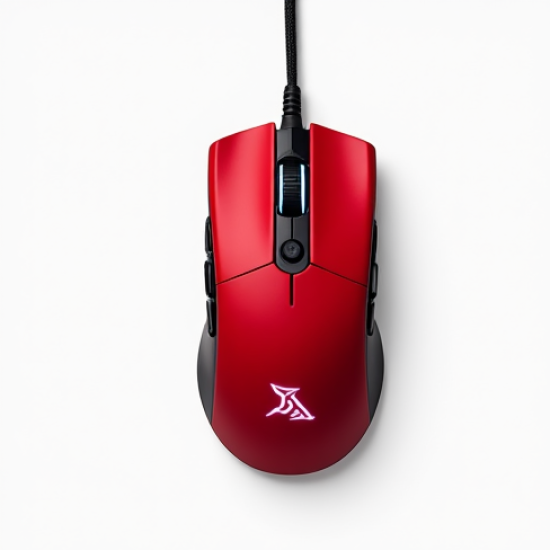 PulseScroll X2 Wired Gaming Mouse RGB 12000 DPI Red