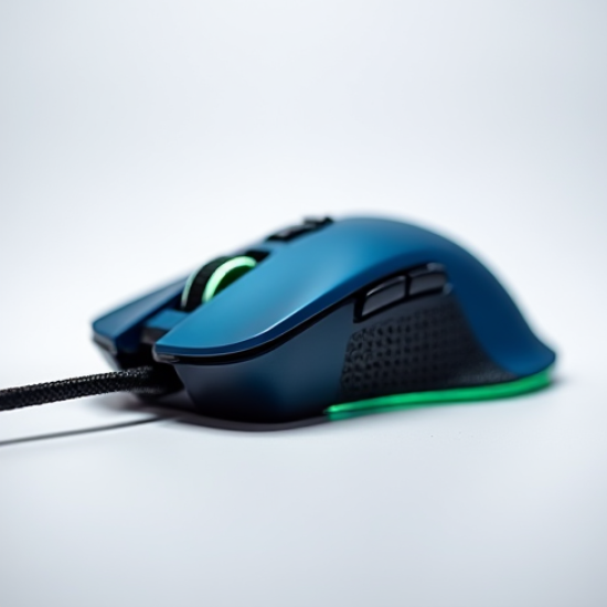 SwiftScroll E7 Gaming Mouse RGB Wired 8000 DPI Blue