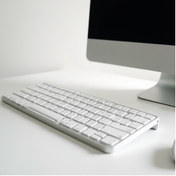 AeroType G5 Wireless Office Slim Keyboard 2.4GHz White