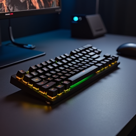 PulseType M2 Wired Mechanical Full-Size Keyboard Speed Switch Black