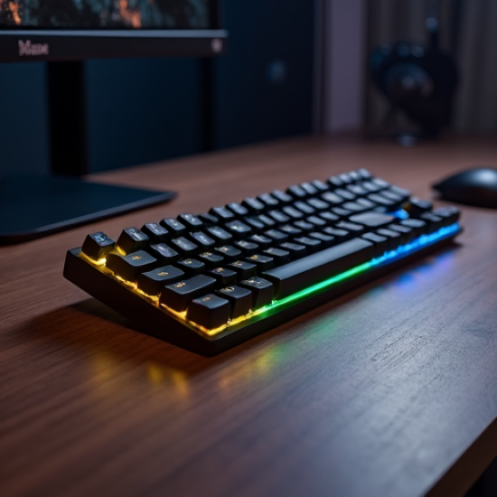AeroKeys X7 Mechanical Full-Size Keyboard RGB Brown Switch Gray