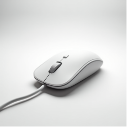 NovaMouse R6 Wired Office Mouse USB 3-Button 1000 DPI White