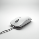 NovaMouse R6 Wired Office Mouse USB 3-Button 1000 DPI White