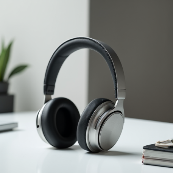 PulseSound S7 Bluetooth Over-Ear Headphones ANC Foldable Silver