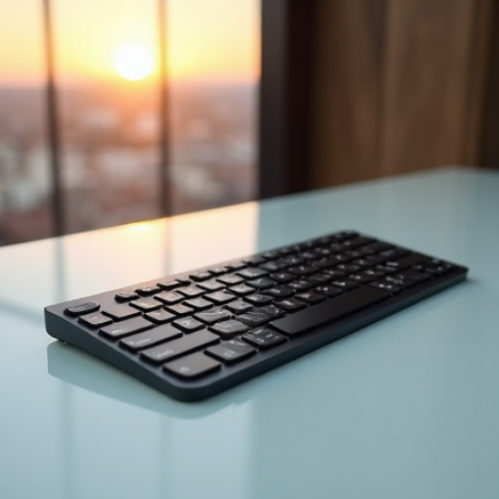 AeroPad X4 Bluetooth Slim Compact Keyboard Multi-Device Black