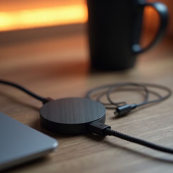 ZenCharge E2 Magnetic Wireless Charging Cable Snap-On 15W Gray