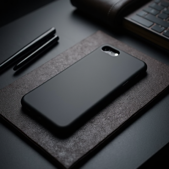 SlimFit E4 Ultra-Thin Frosted Polycarbonate Phone Case Black