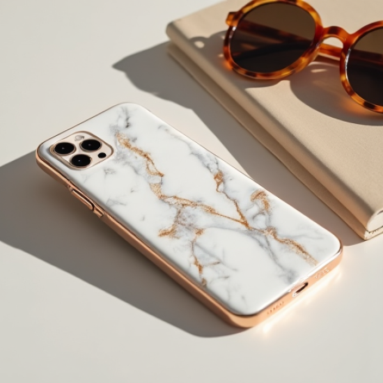 SlimFit Z5 Marble Pattern Hard PC Phone Case White Gold