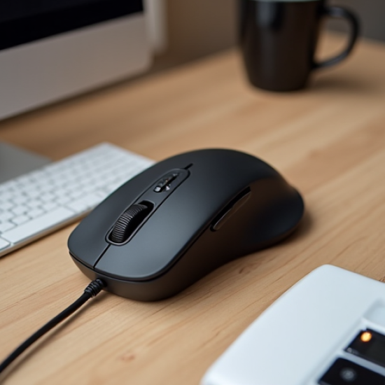 AeroScroll Z4 Wired Optical Mouse USB 800 DPI Black