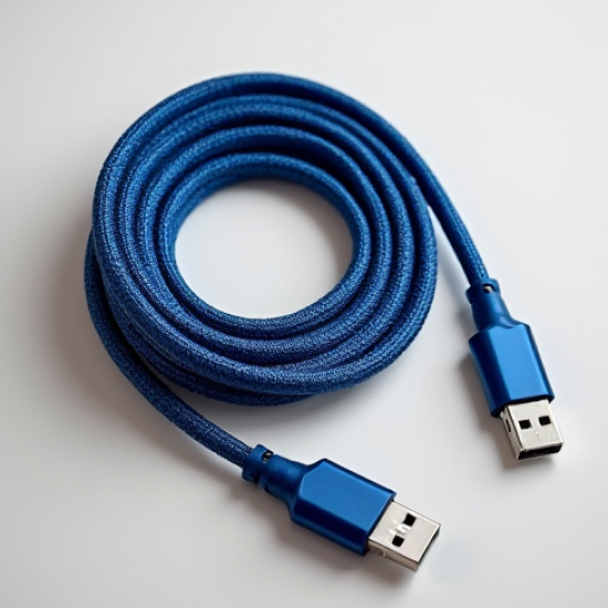VoltCharge V7 Micro USB Cable 2.4A 1.5m Nylon Braided Blue
