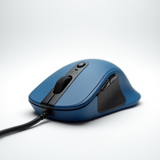 ClickZen V5 Ergonomic Wired Mouse USB 2400 DPI Blue