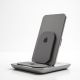 PowerFlow V1 Wireless Charging Dock Stand for Phone + Watch Silver