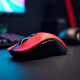 NovaMouse Pro Wireless Gaming Mouse RGB 16000 DPI Red