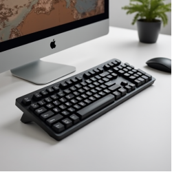 NovaPad R2 Wired USB Keyboard Full-Size Quiet Membrane Black