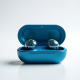 AeroBuds E4 TWS Earbuds 5.2 Bluetooth ENC Mic Clear Blue