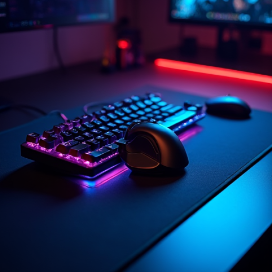 AeroType E4 Mechanical Gaming Keyboard RGB Brown Switch Blue