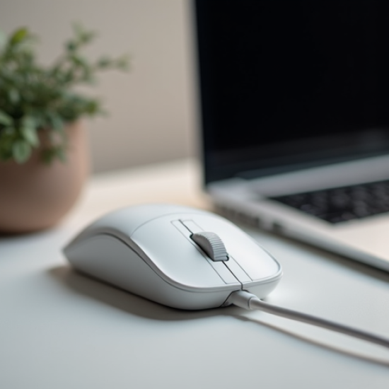 NovaSpark S3 Wired Silent Mouse USB 2400 DPI White