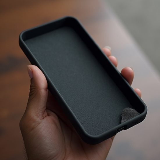 SlimFit M9 Liquid Silicone Premium Soft Case Midnight Black