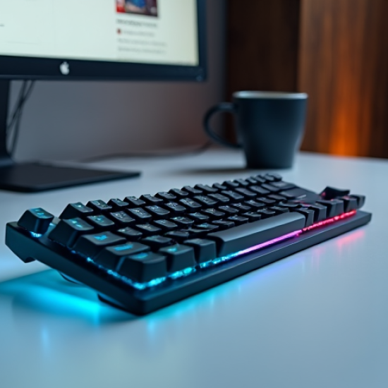 PulsePad X8 Wired Mechanical Keyboard Brown Switch TKL Blue