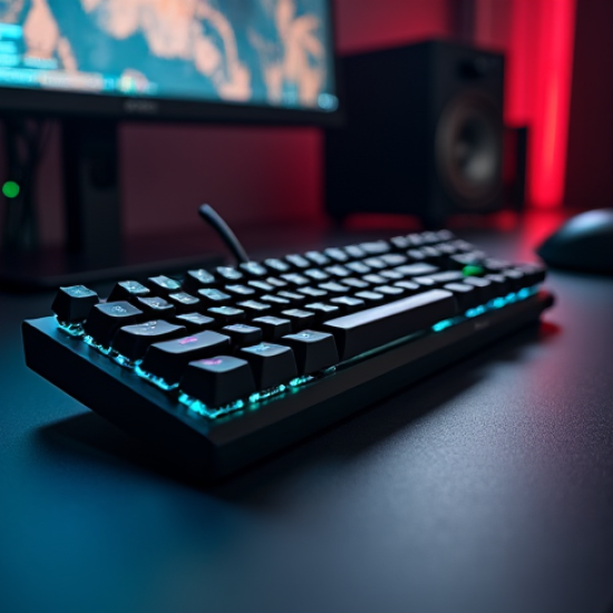 TechKeys M5 Gaming RGB Mechanical Keyboard Speed Switch Black