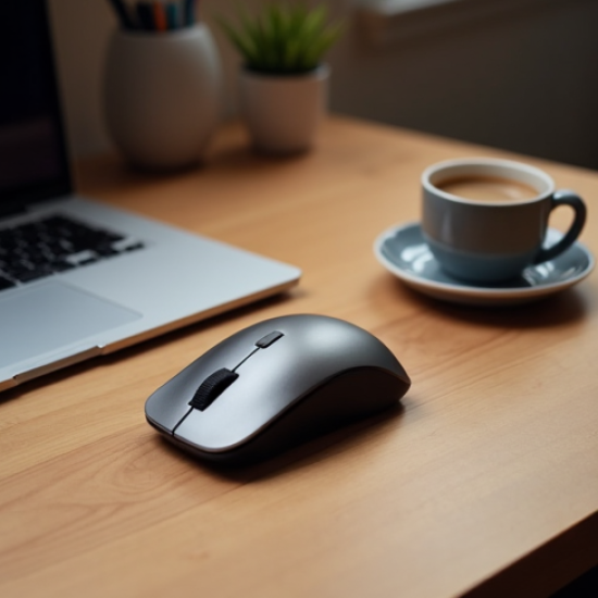 TurboClick S6 Wireless Compact Mouse 2.4GHz 1000 DPI Silver